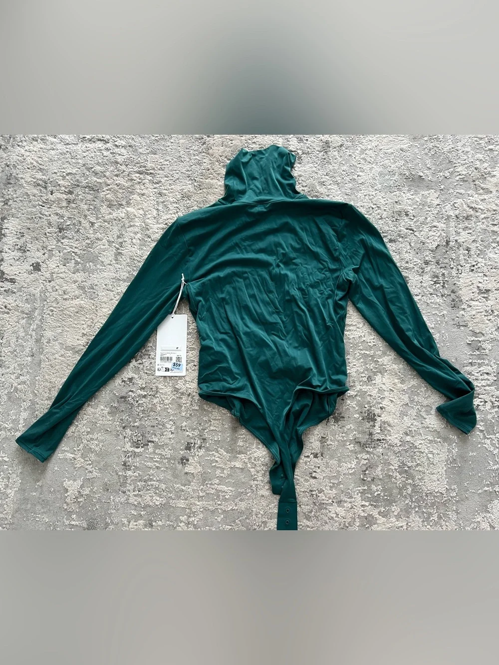 NWT lululemon Nulu bodysuit size L green